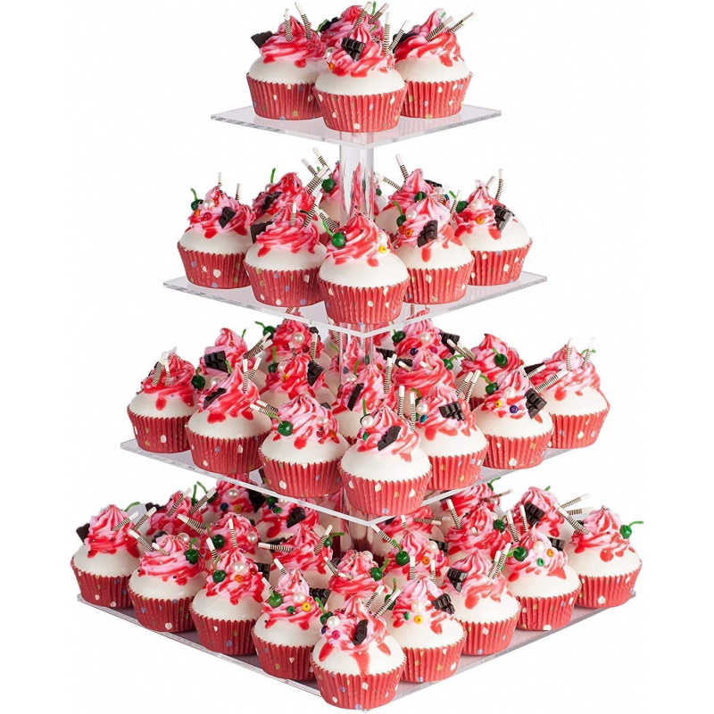 Cupcake Stand Tier - YestBuy Suporte de cupcake acrílico de