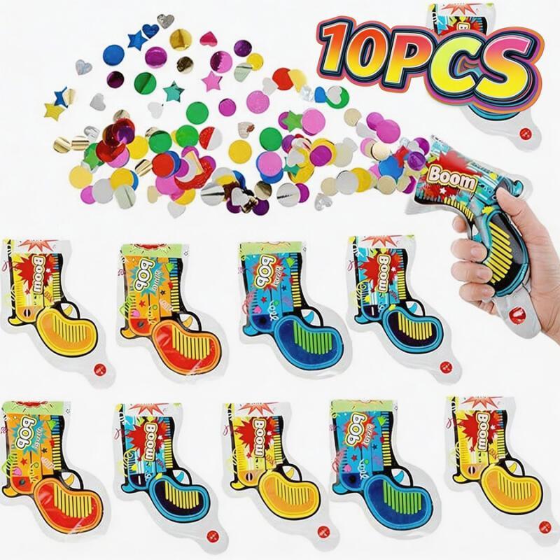 Confetti Cannon Tube - 10 Peças Lançadores de Confete Infláveis,