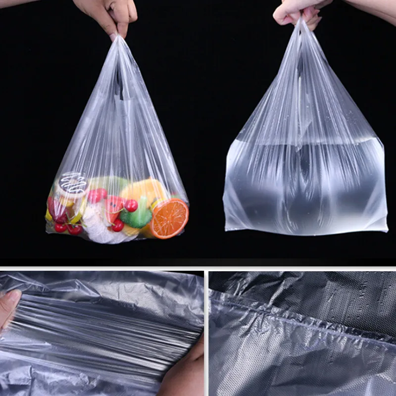 Event Party Shop - Pacote com 100 Sacolas Plásticas Transparentes