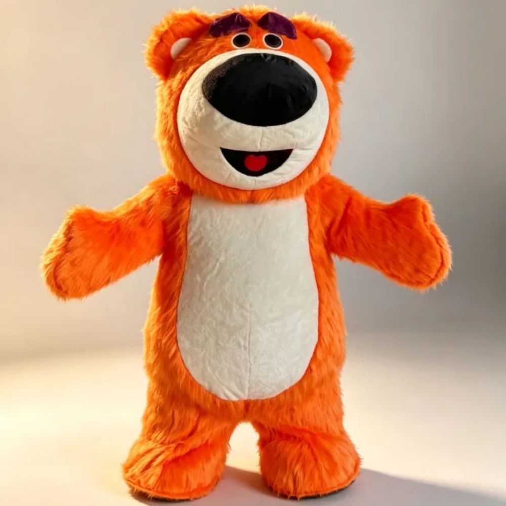 Fato de mascote de urso laranj - Event Party avaliação e preço