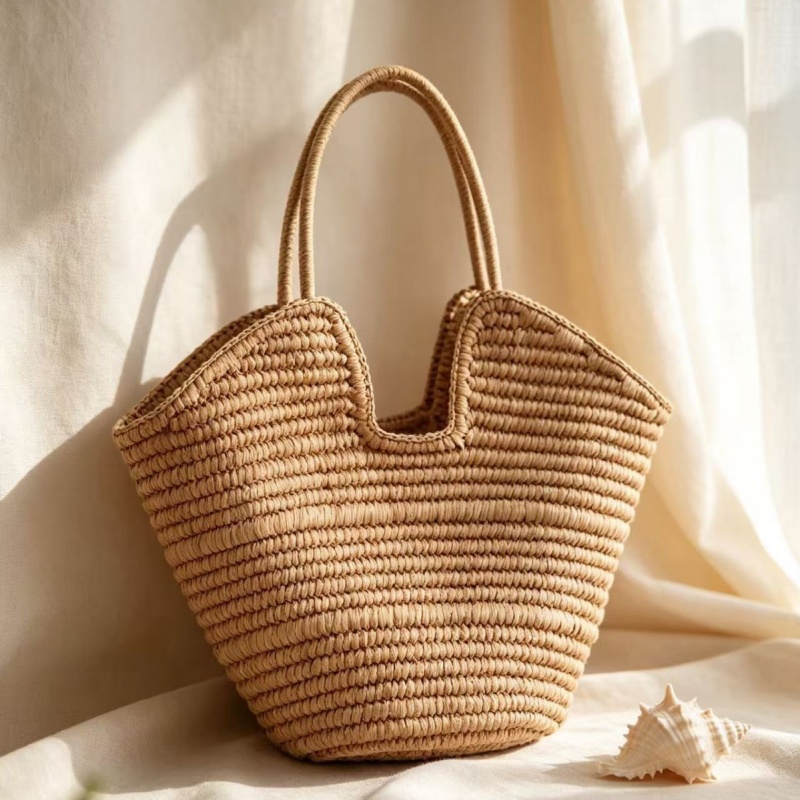 Bolsa de Palha Trançada Estilo - Paper Straw Color avaliação e preço