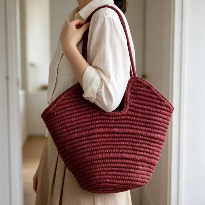 Bolsa de Palha Trançada Estilo - Paper Straw Color avaliação e preço