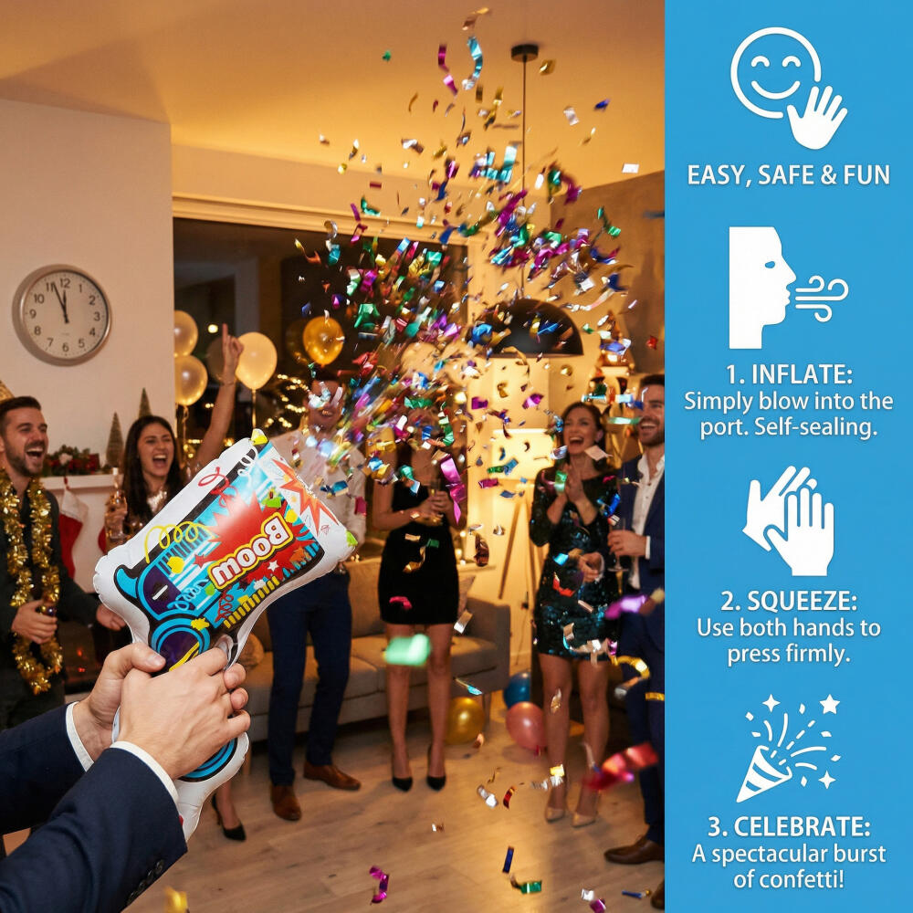 10 Peças de Pistola de Flores  - Confetti Cannon Tube avaliação e preço