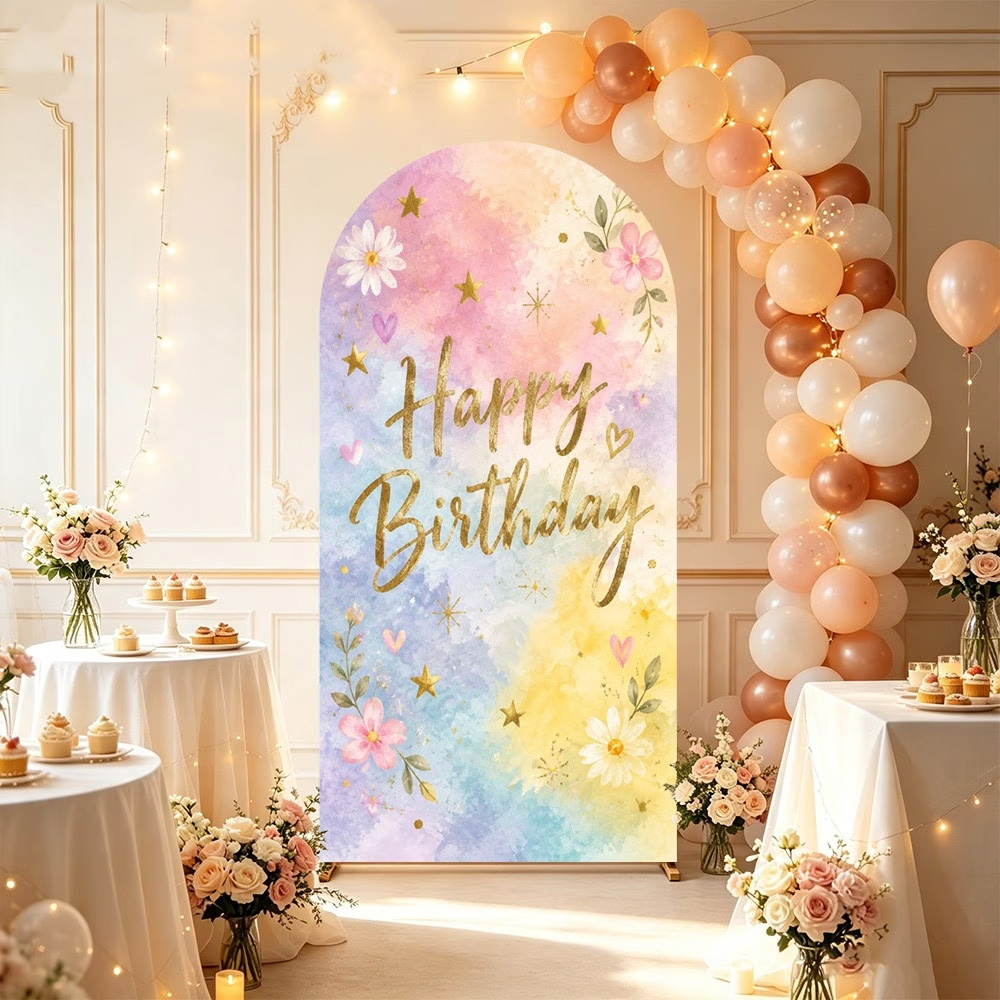 Fundo de Aniversário Personali - Dessert Table Backdrop avaliação e preço