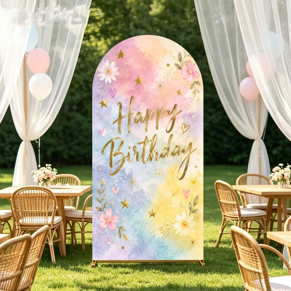 Fundo de Aniversário Personali - Dessert Table Backdrop avaliação e preço