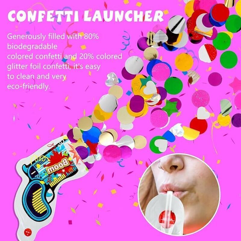 10 Peças Lançadores de Confete - Confetti Cannon Tube avaliação e preço
